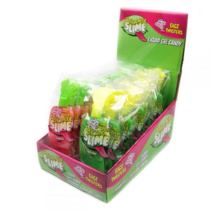 FACE TWISTERS SOUR TONGUE SLIME STRAWBERRY AND GREEN APPLE 24 PIECE