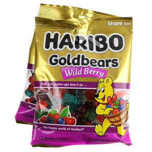HARIBO WILDBERRY GUMMY BEARS 5OZ BAG