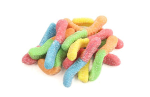 MINI SOUR NEON GUMMY WORMS