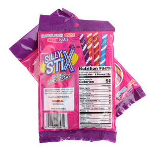 SILLY STIX CANDY FILLED STRAWS 2.75OZ BAG