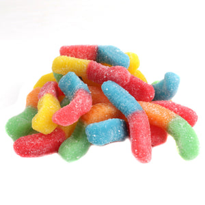 TROLLI NEON GUMMY SOUR WORMS SMALL