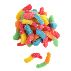 TROLLI NEON GUMMY SOUR WORMS SMALL