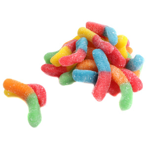 TROLLI NEON GUMMY SOUR WORMS SMALL