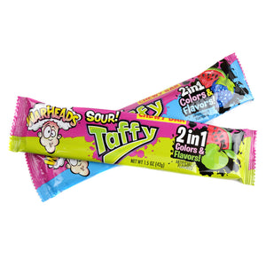 WARHEADS SOUR TAFFY 24 PIECE