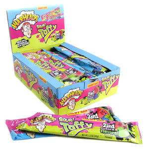 WARHEADS SOUR TAFFY 24 PIECE